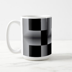 Schwarze, silberne, coole, einzigartige, trendige  kaffeetasse
