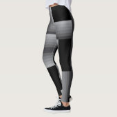 Schwarze, silberne, coole, einzigartige, trendige leggings (Links)