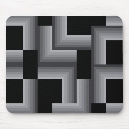 Schwarze, silberne, coole, einzigartige, trendige mousepad (Vorne)