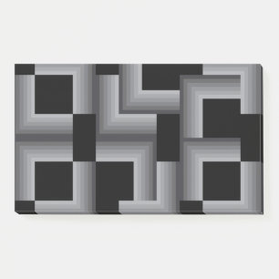 Schwarze, silberne, coole, einzigartige, trendige post-it klebezettel