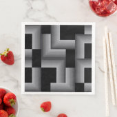 Schwarze, silberne, coole, einzigartige, trendige  serviette (Beispiel)