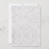 Schwarze silberne lila Einladung des Bonbon-16 (Rückseite)