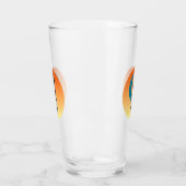 Schwarze Silhouette Bild eines Golfers Glas (Links)