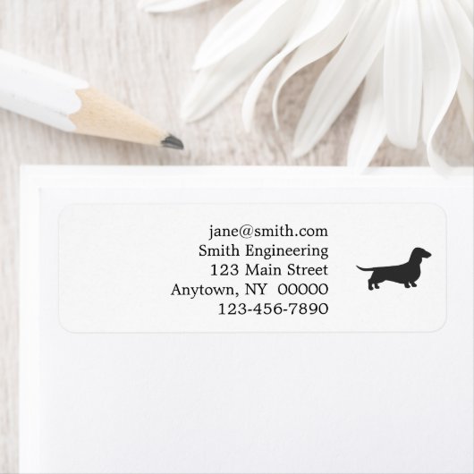 Schwarze Silhouette der Dackel (Insitu)