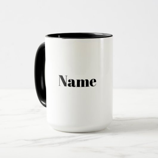 Schwarze Silhouette der mechanischen Tasse Name hi (Vorderseite Links)