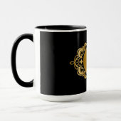 Schwarze Silhouette der Moonshiner-Tasse Tasse (Links)