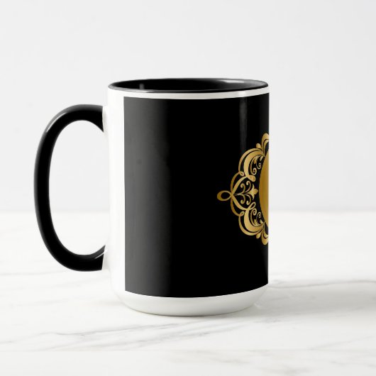 Schwarze Silhouette der Moonshiner-Tasse Tasse (Links)
