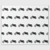 Schwarze Silhouette des Fahrrads - Hintergrundfarb Geschenkpapier (Flach)