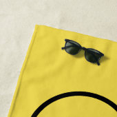 Schwarze Silhouette eines Fahrrades Strandtuch (Beispiel)