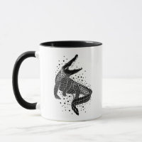 Schwarze Silhouette eines Krokodils