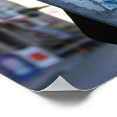 Schwarze Silhouette im Street Fotografy Poster (Ecke)