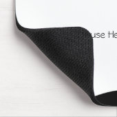 Schwarze Silhouette Katze - Maus hier platzieren Mousepad (Ecke)