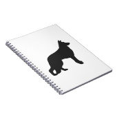 Schwarze Silhouette Notizblock (Rechte Seite)