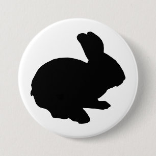 Schwarze Silhouette Ostersonnenschaltfläche Button