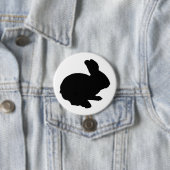 Schwarze Silhouette Ostersonnenschaltfläche Button (Beispiel)