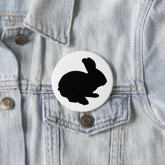 Schwarze Silhouette Ostersonnenschaltfläche Button (Beispiel)