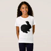 Schwarze Silhouette Ostersonniges Shirt (Vorne ganz)