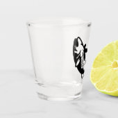Schwarze Silhouette zeichnend Schnapsglas (Links)