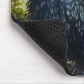 Schwarze Silkie-Hühnermalerei Mousepad (Ecke)