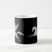 SCHWARZE SILVER SPARKLE UNICORLE TASSE (Mittel)