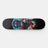 Schwarze Skateboard mit Wölbendesign (Horizontal)