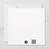 Schwarze Skidesigns & Winterdesigns Einladung (Rückseite)