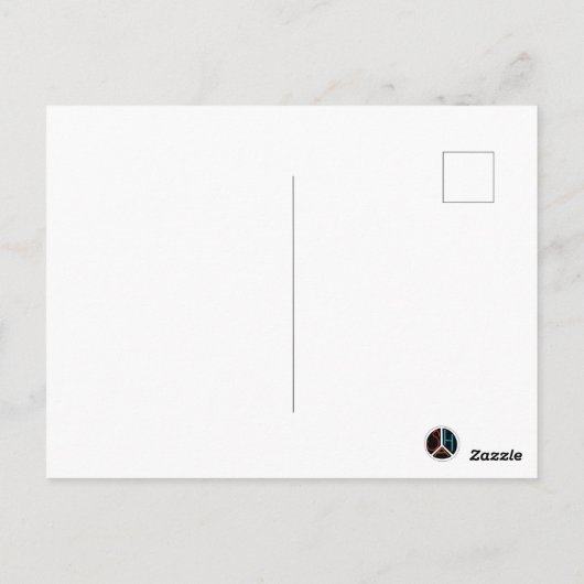 Schwarze Skidesigns & Wintermotive Postkarte (Rückseite)