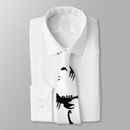 Schwarze Skorpione Krawatte (Gebunden)