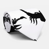 Schwarze Skorpione Krawatte (Gerollt)