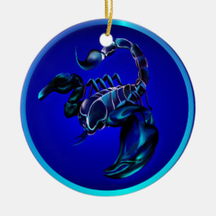 Schwarze Skorpions-Verzierung Keramik Ornament