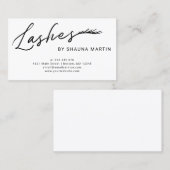 Schwarze Skript-u. Goldpeitschen Visitenkarte (Vorne/Hinten)