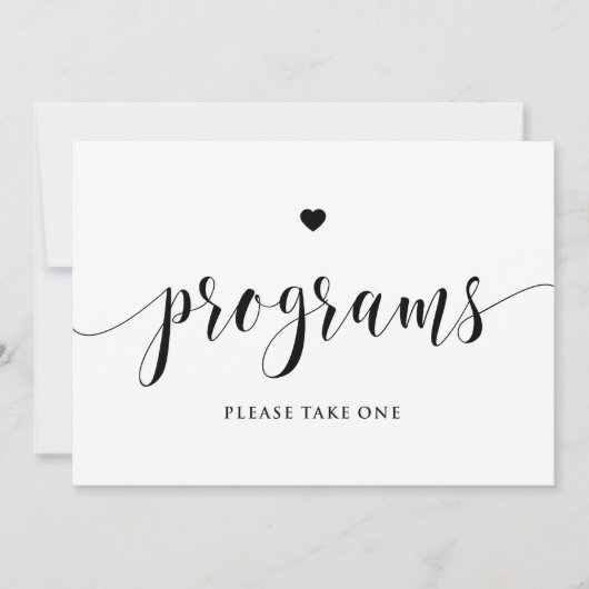 Schwarze Skriptprogramme Bitte ein Zeichen nehmen (Vorderseite)