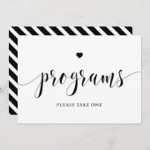 Schwarze Skriptprogramme Bitte ein Zeichen nehmen (Vorne/Hinten)