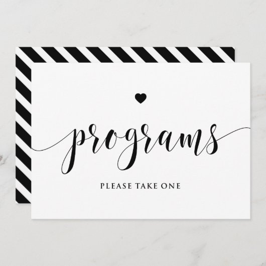 Schwarze Skriptprogramme Bitte ein Zeichen nehmen (Vorne/Hinten)