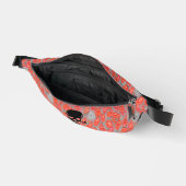 Schwarze Skull Lava Bauchtasche (Offen)