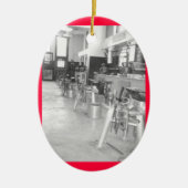 Schwarze Smith-Verzierung Keramik Ornament (Vorne)