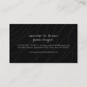Schwarze Socken Visitenkarte (Rückseite)
