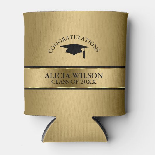 Schwarze Sohle und Goldstreifen - Abschluss Dosenkühler (Vorderseite)