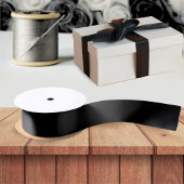 Schwarze Solid-Farbe Einfach Minimalistisch Satinband