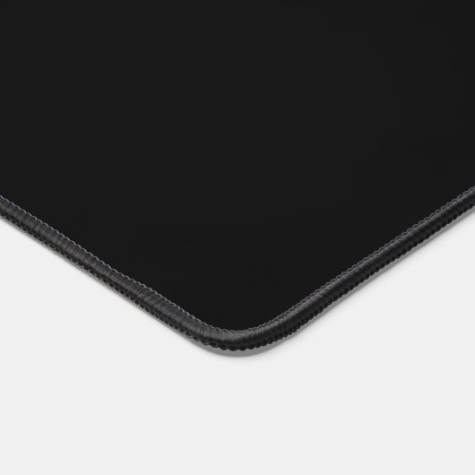 Schwarze Solid-Farbe Schreibtischunterlage (Ecke)