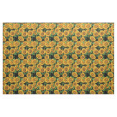 Schwarze Sonnenblume Blütencotattecore Muster Text Stoff (Yard (91,4 cm))