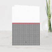 Schwarze Sonnenbrille Checkerboard Custom Sports F Karte (Rückseite)