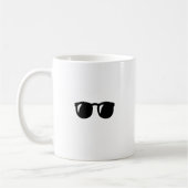 Schwarze Sonnenbrille Kaffeetasse (Links)