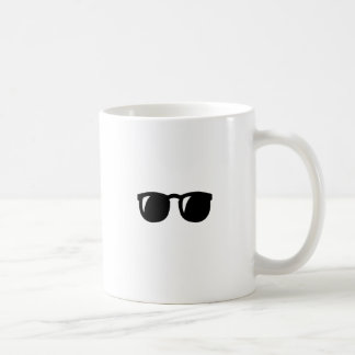 Schwarze Sonnenbrille Kaffeetasse