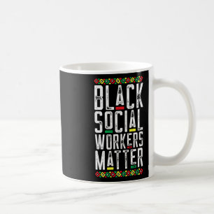 Schwarze Sozialarbeiter Problem Afroamerikaner Leb Kaffeetasse