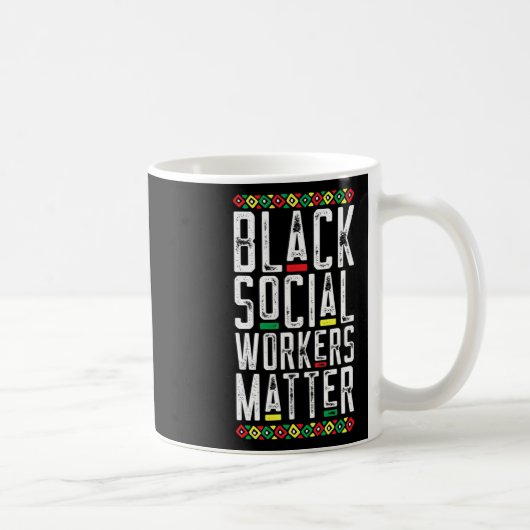 Schwarze Sozialarbeiter Problem Afroamerikaner Leb Kaffeetasse (Rechts)