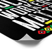 Schwarze Sozialarbeiter Problem Afroamerikaner Leb Poster (Ecke)