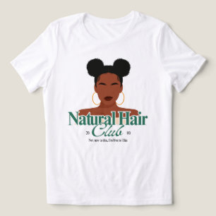 Schwarze "Space Buns" Frisur T-Shirt nach Maß Tri-Blend Shirt