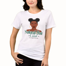 Schwarze "Space Buns" Frisur T-Shirt nach Maß