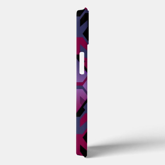 Schwarze Spacecrafts und Arrow Monogram Case-Mate iPhone Hülle (Rückseite / Rechts)